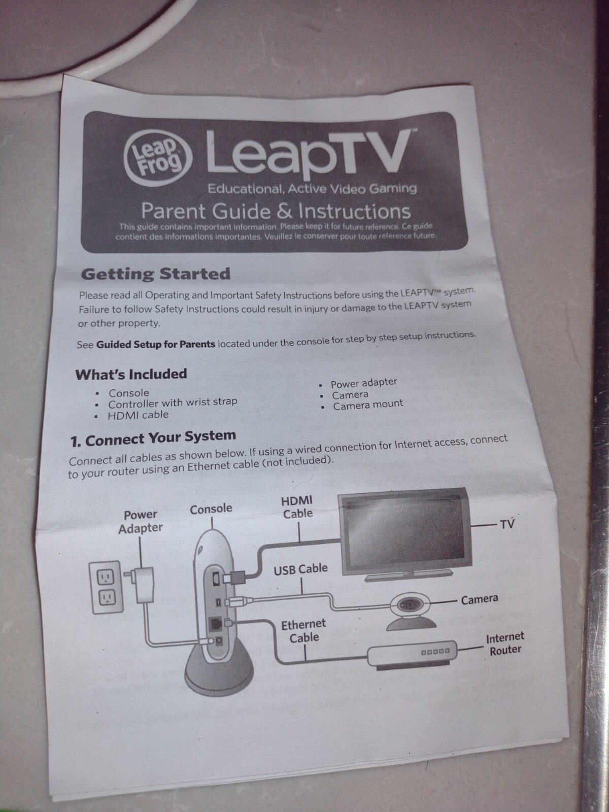 Leap TV Educational, Active Video Game w/ Console, Motion Sensing Camera, Plus