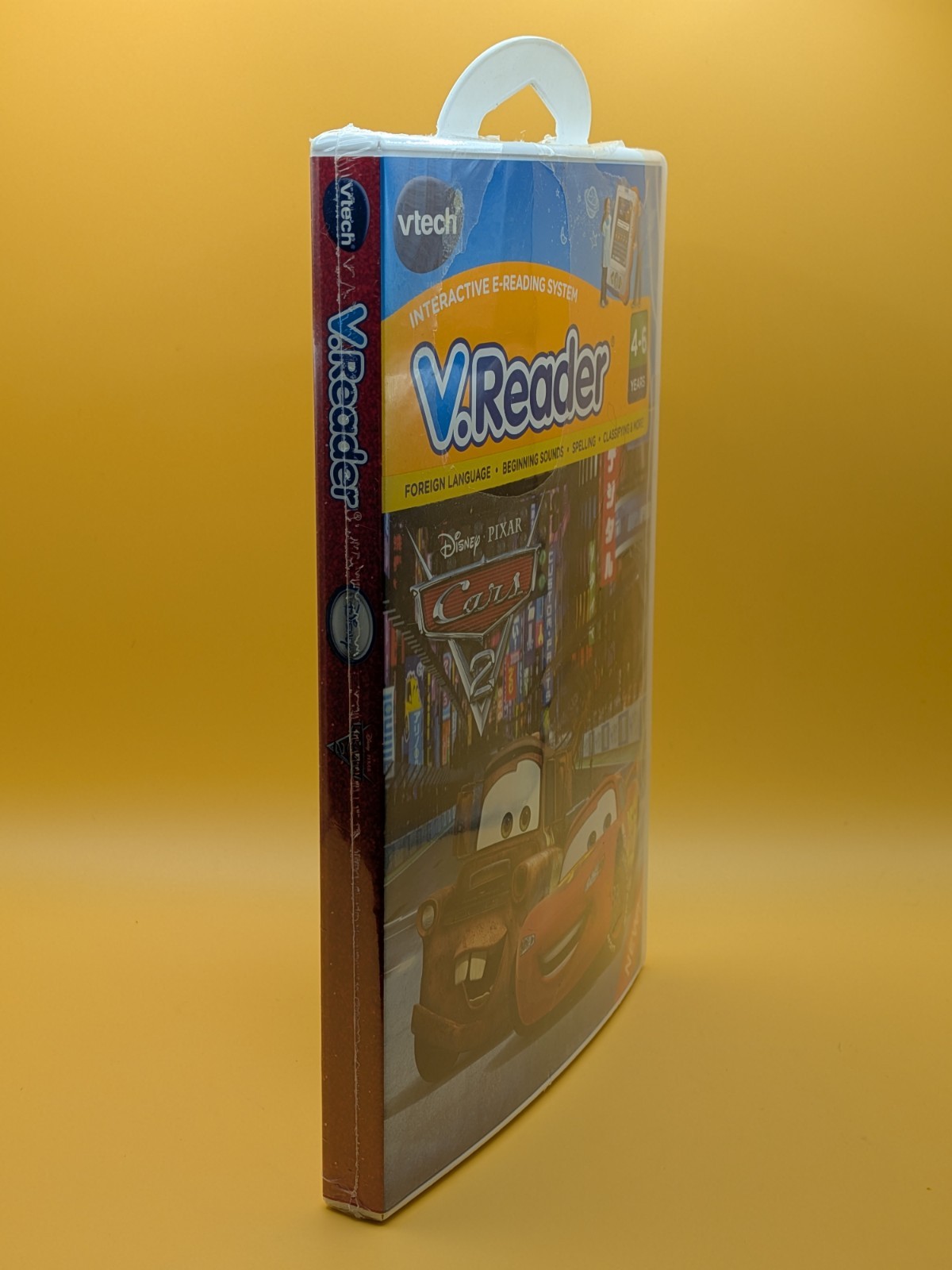 Vtech V.Reader Cars 2 Interactive E-Reading System-Ages: 4-6 Years – Sealed