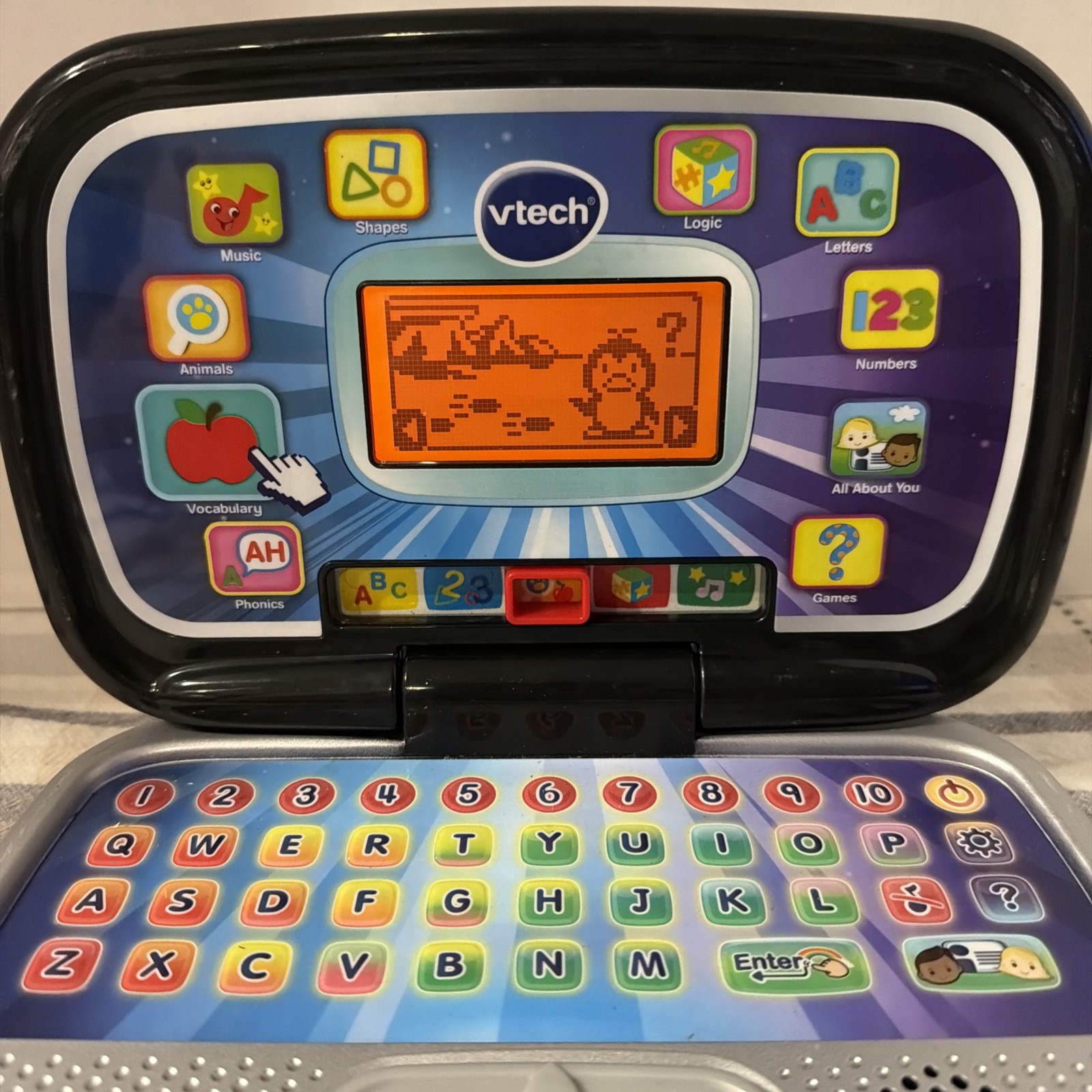 VTech Tote & Go Laptop Educational Toy – Blue/Silver Preschool Learning STEM ABC