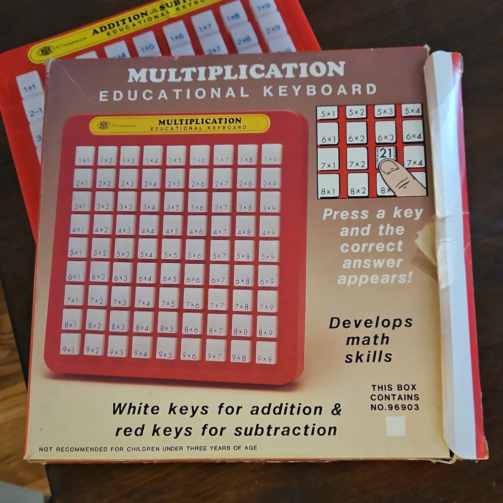 1960s Chadwick Educational Keyboard Addition & Subtraction Mathematics Toy