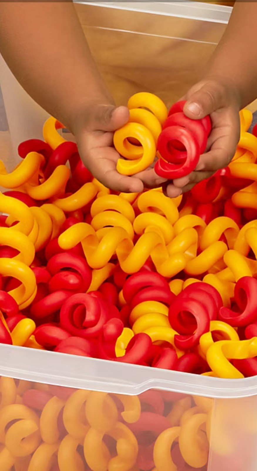 Lakeshore Learning 115 Sensory Spirals Red And Yellow Tactile Shapes New In Bag
