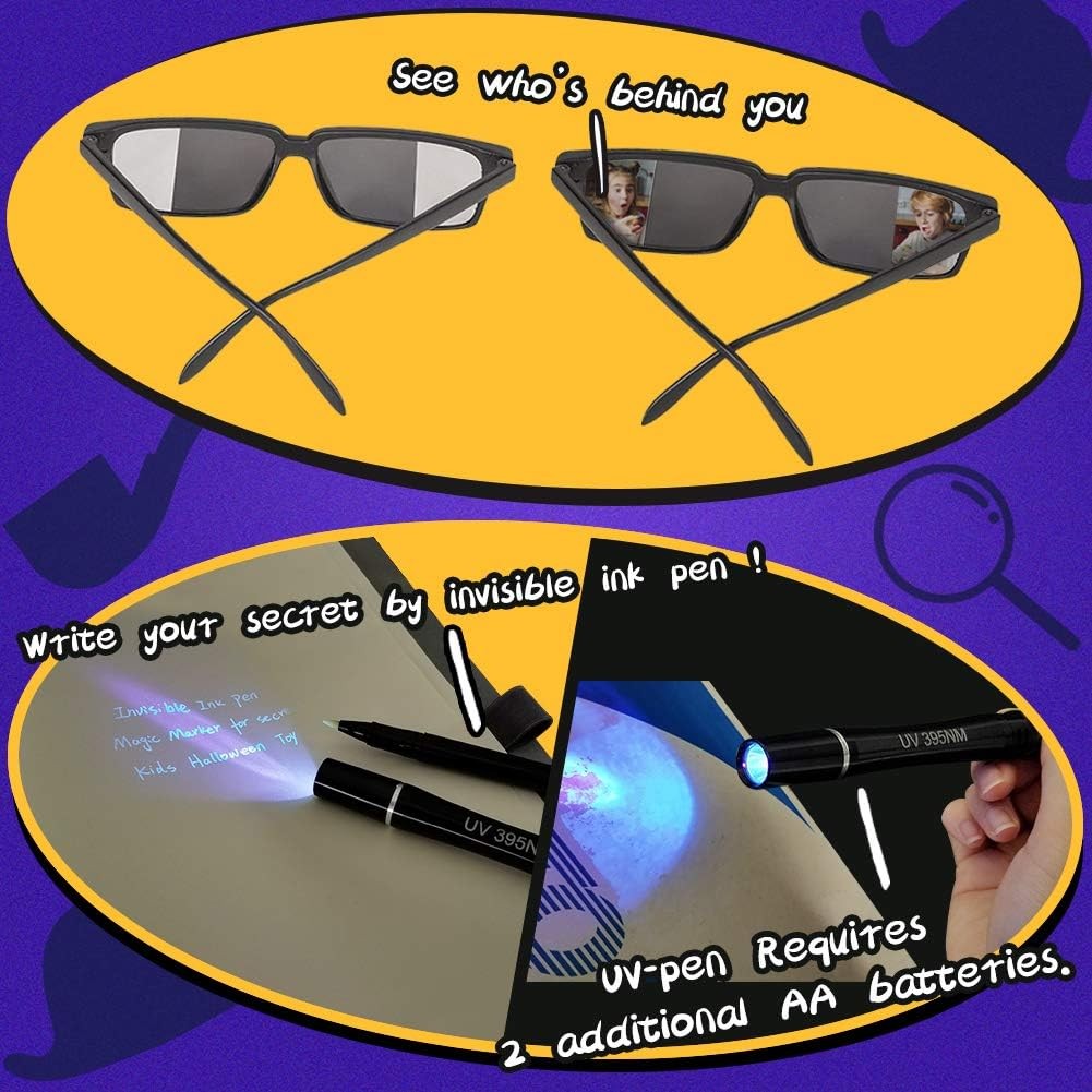 Spy Kit for Kids Detective Outfit Fingerprint Toys Gifts for 5 6 7 8 9 10 11 Yea