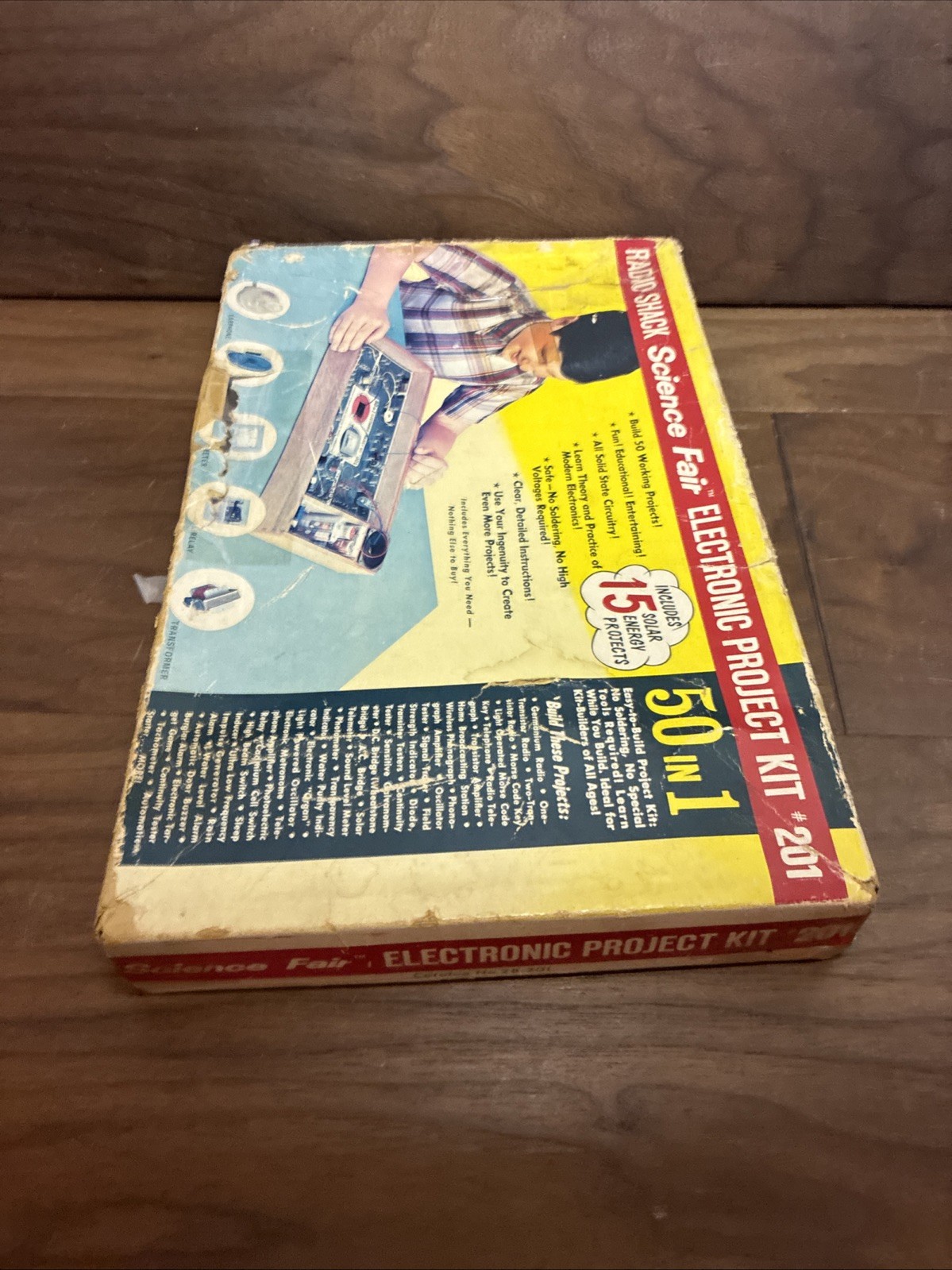 Vintage Radio Shack Science Fair Electronic Project Kit #201 1967 UNTESTED