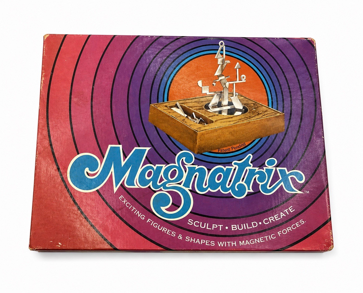 Magnatrix Magnetic Sculpture Building Set Vintage Pacific Game Co w/ Box