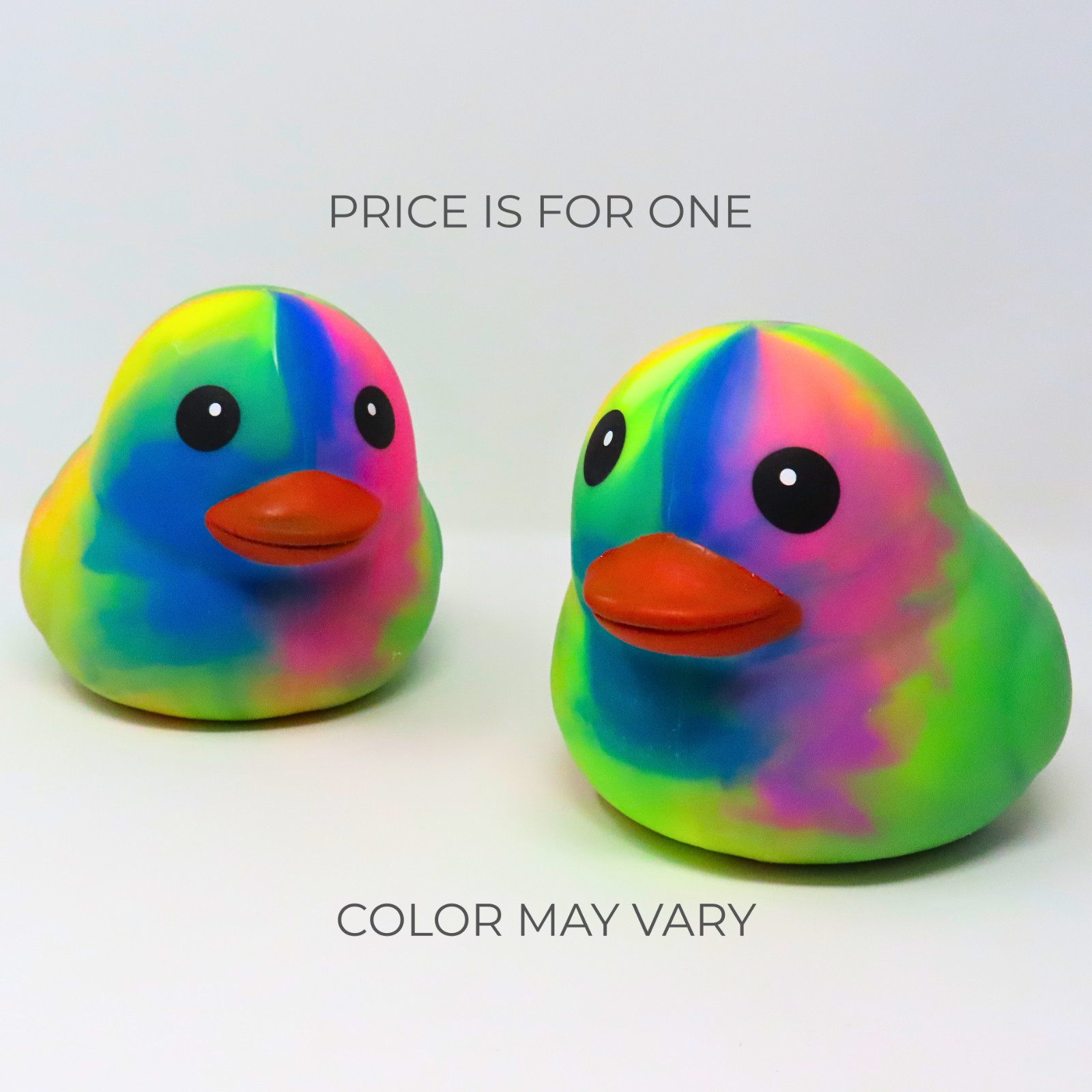 Sunny Days Jumbo Squeezy Duck Green Tie Dye Squishy Stress Relief Toy 5” NEW
