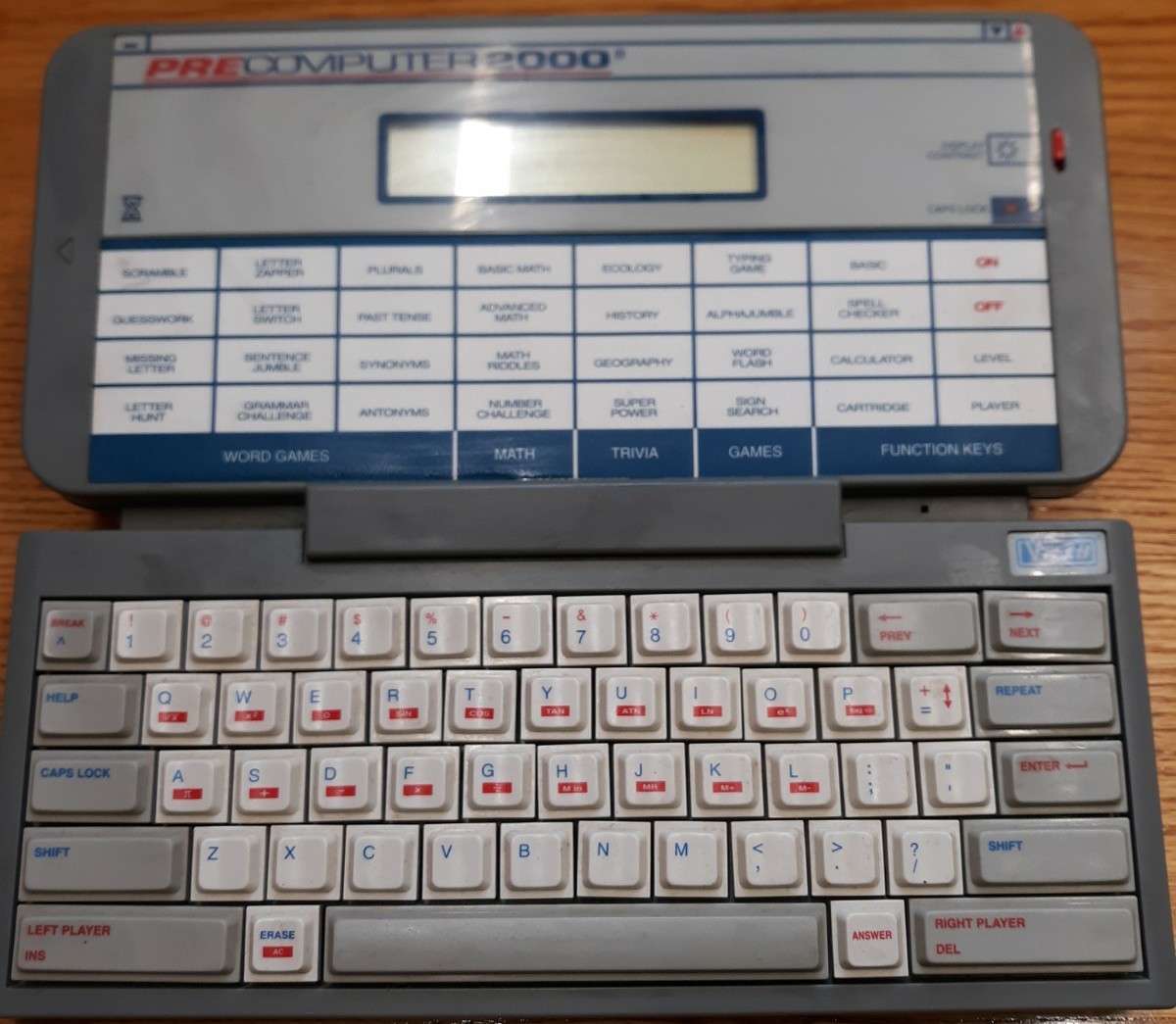 Vtech Precomputer 2000 Eletronic Learning Toy Vintage Tested Works W Manual