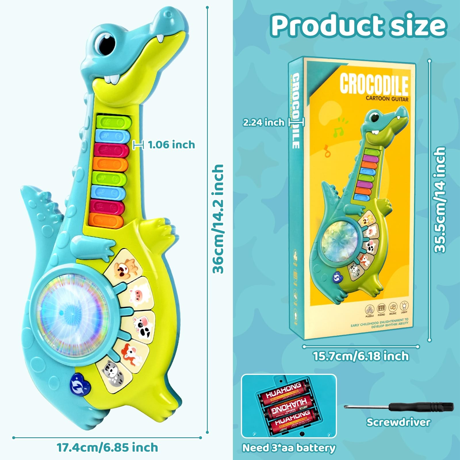 Marstone Toddler Toys for 1 2 Year Old Boy Gift: 15 cm x 36 x 8 cm, Blue