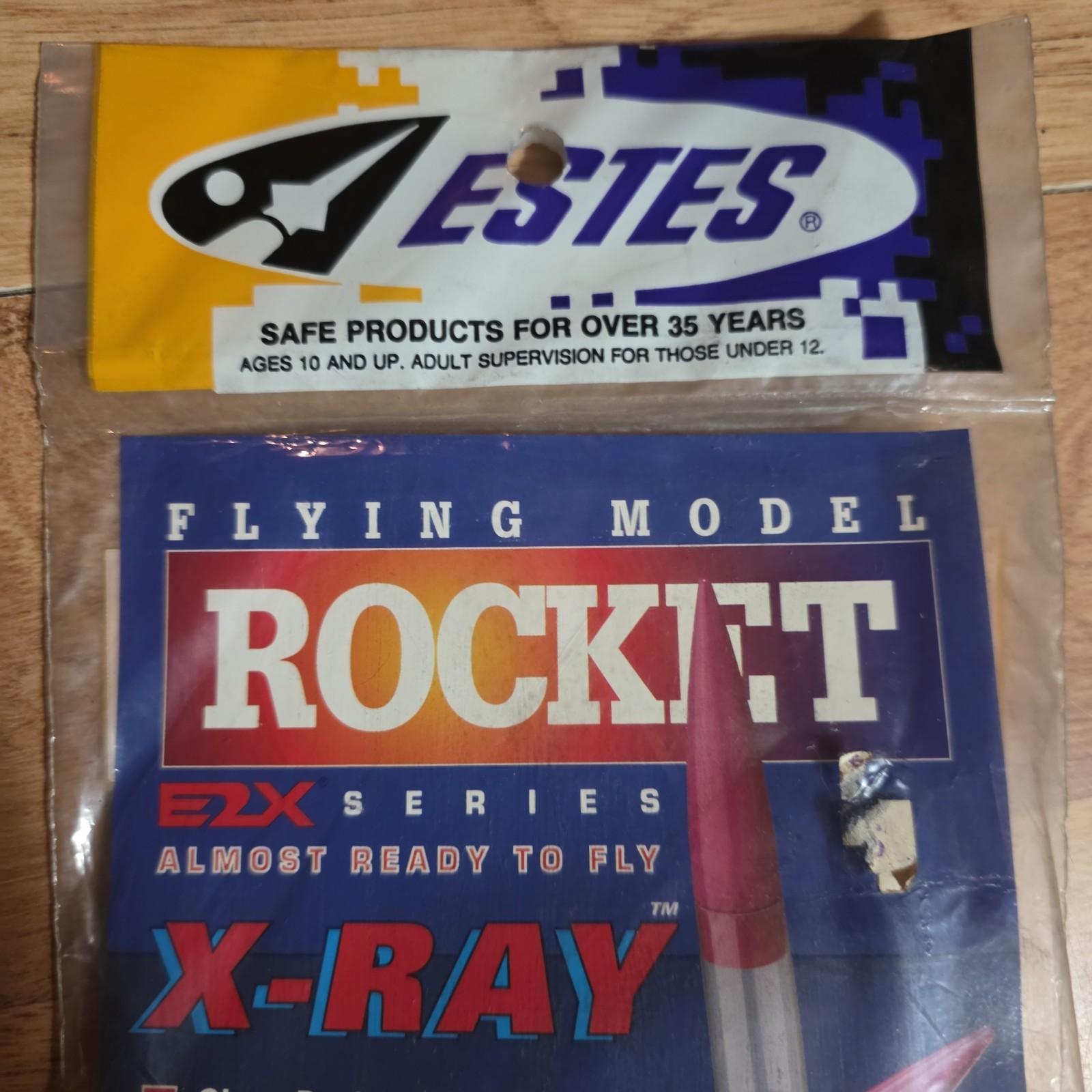 Vintage Estes 0834 E2X Series X-Ray Flying Model Rocket NOS