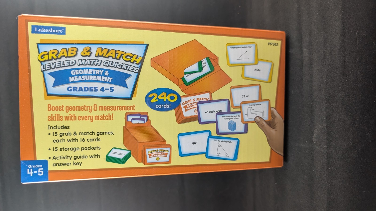 Lakeshore Grab & Match Leveled Math Quickies Geometry & Measurement Grades 4-5