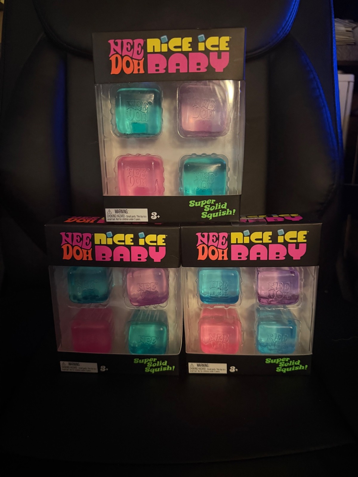 Authentic Schylling NeeDoh 4 pk Nice Ice Baby 3pc Lot 🧊