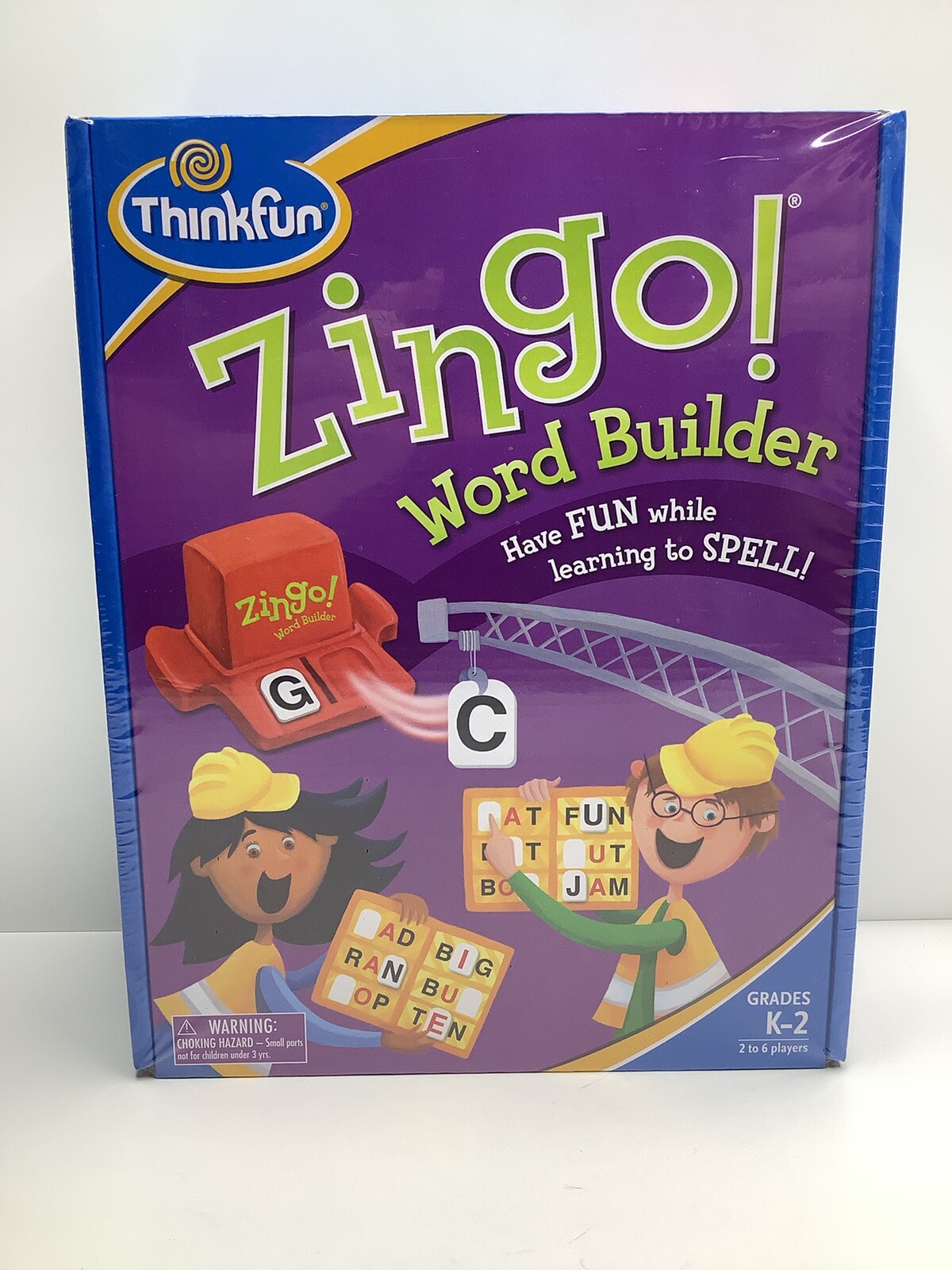 NEW Sealed ZINGO! Word Builder K-2 Spelling Game by Thinkfun 2-6 Players