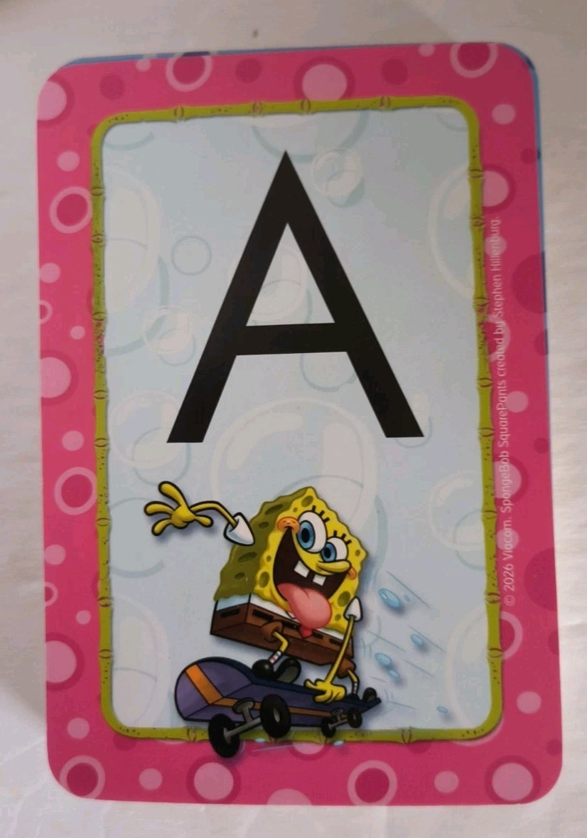SpongeBob SquarePants Make-a Word Learning Cards Full Deck 36 Cards NEW! Free Sh