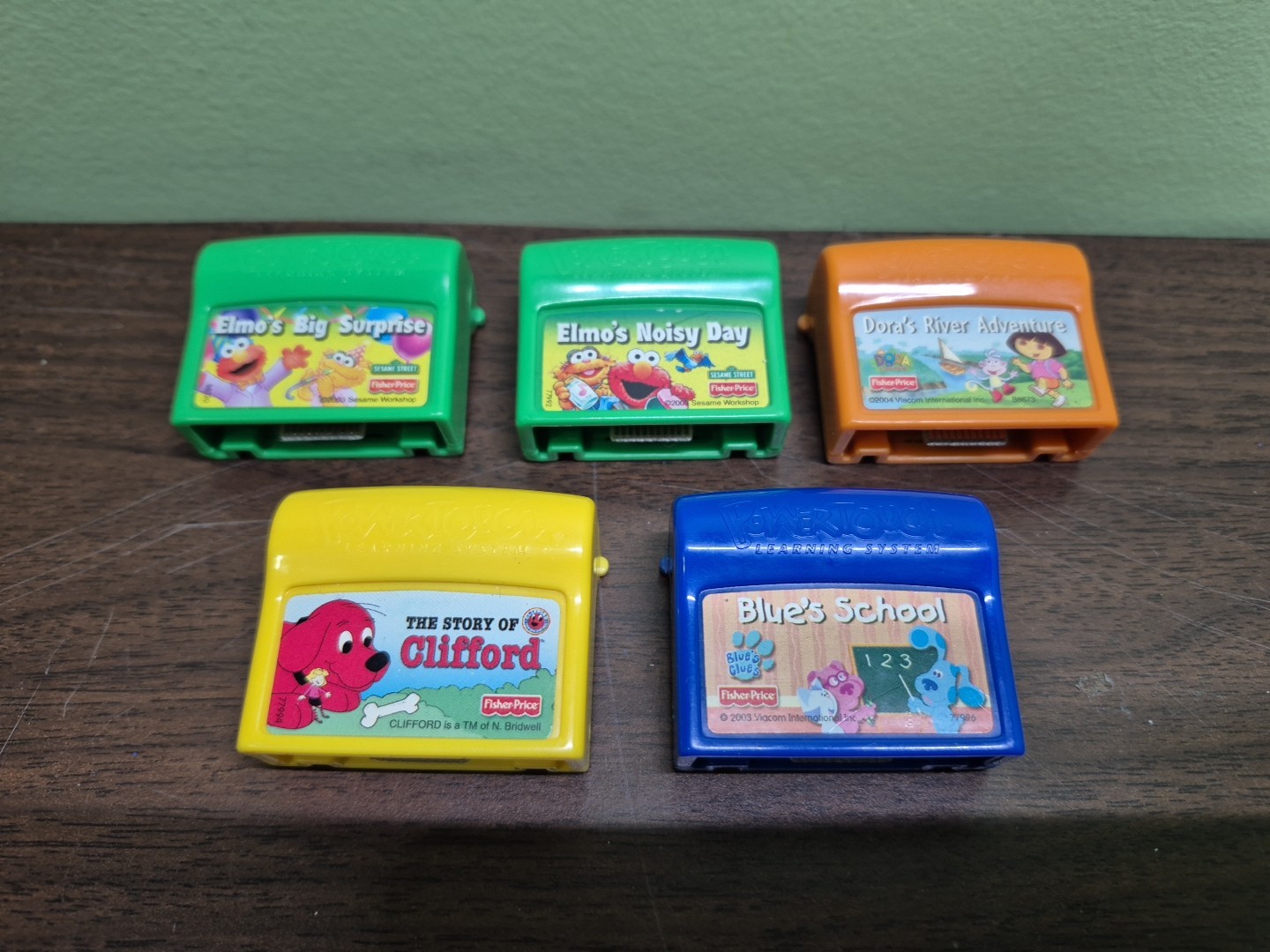 Fisher Price Power Touch Learning System Lot of 5 Game Cartridges Read Preowned