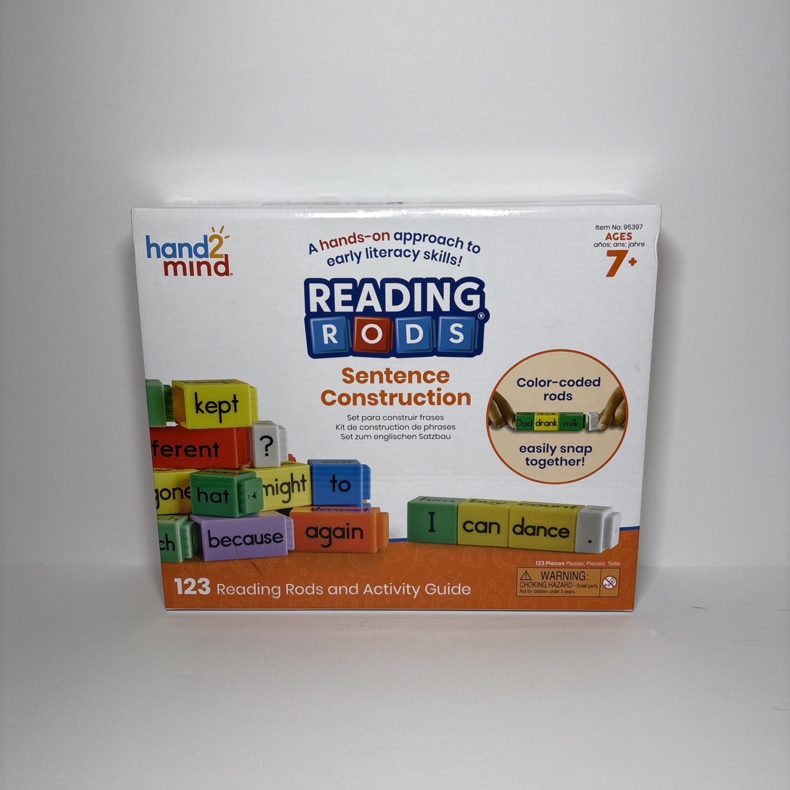 hand2mind Reading Rods Sentence Construction Skill Building for Kids Ages 7+