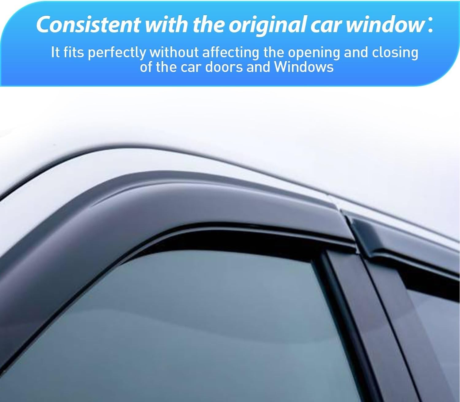 Window Rain Guards for Toyota Corolla 2009 2010 2011 2012 2013, Out-Chan