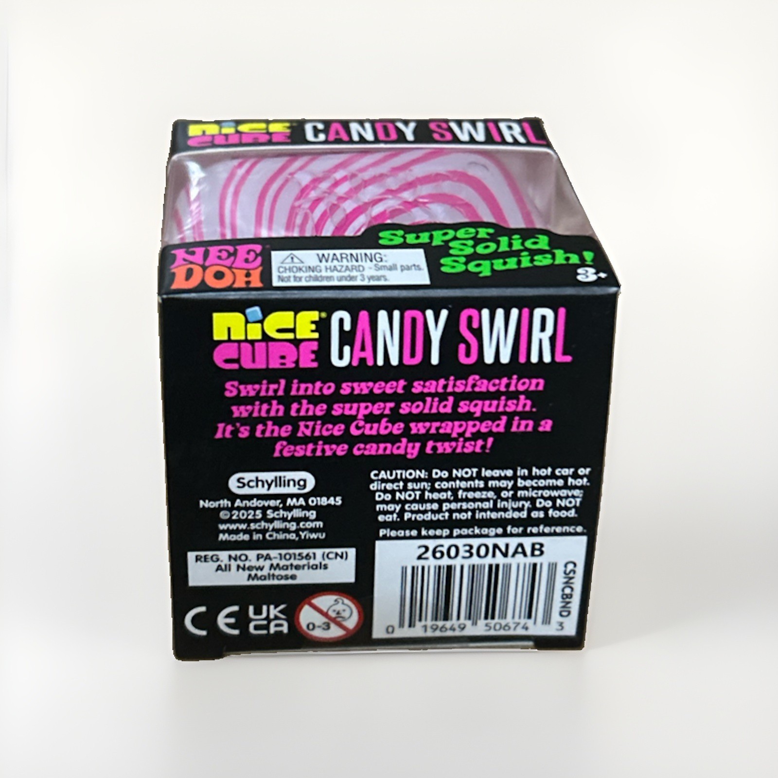 New Authentic NEEDOH Nice Cube Candy Swirl NEE DOH fidget Squeeze Toy