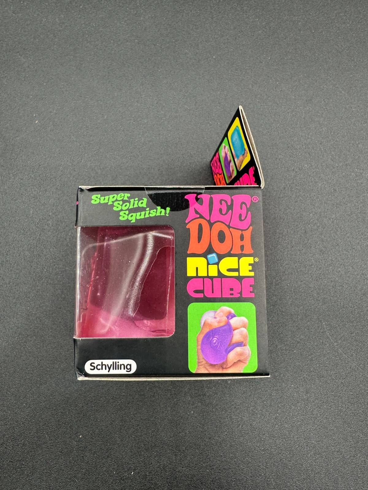 Original Nee Doh Nice Cube – Super Solid Squish! (PINK) – Factory Sealed Needoh