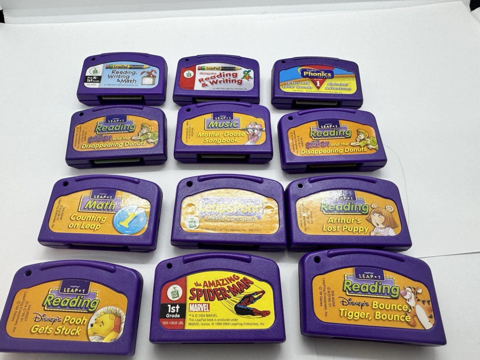 Leapfrog LeapPad Lot of 12 Assorted Learning Game Cartridges Pre K And Up L7