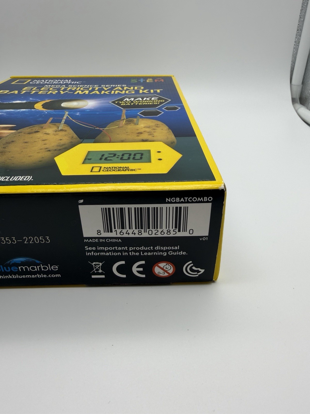 National Geographic STEM Battery Making Kit Potato Clock and Penny Power Science