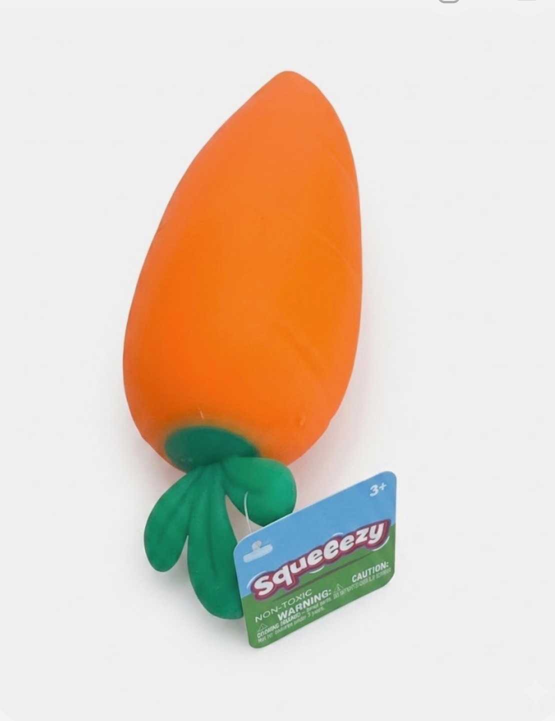 Sunny Days Jumbo Squeezy Carrot Orange Squishy Toy Stress