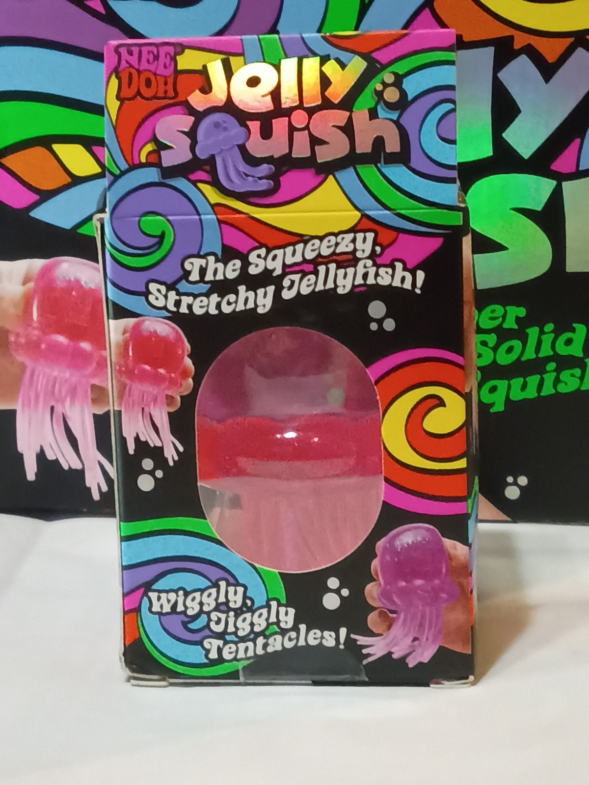 Authentic NeeDoh 🩷 PINK Jelly Squish Jellyfish Fidget Sensory Toy Schylling