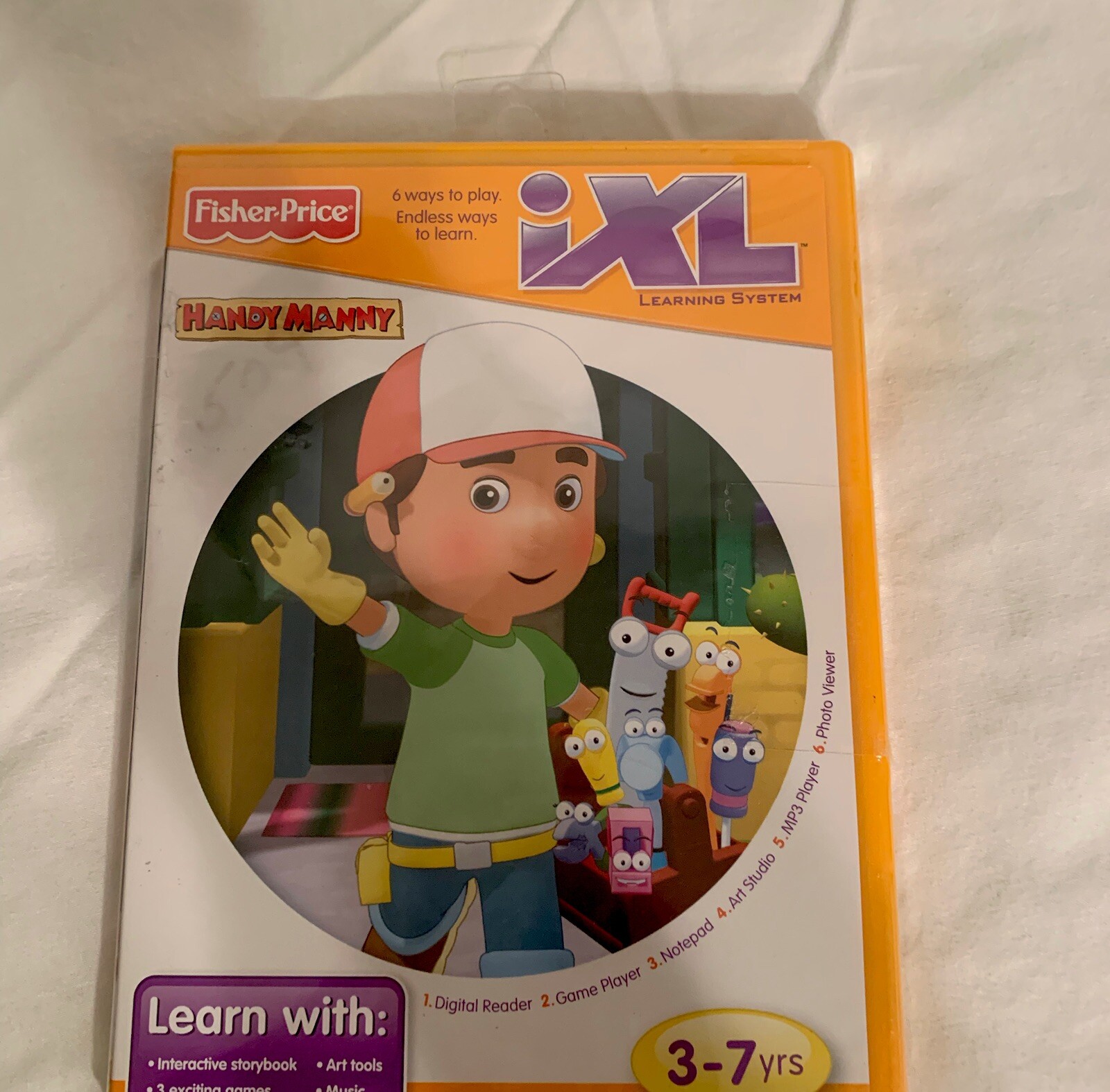 Kids fisher Price Handy Manny 1XL Learing System 6 Ways To Learn Ages 3-7 New