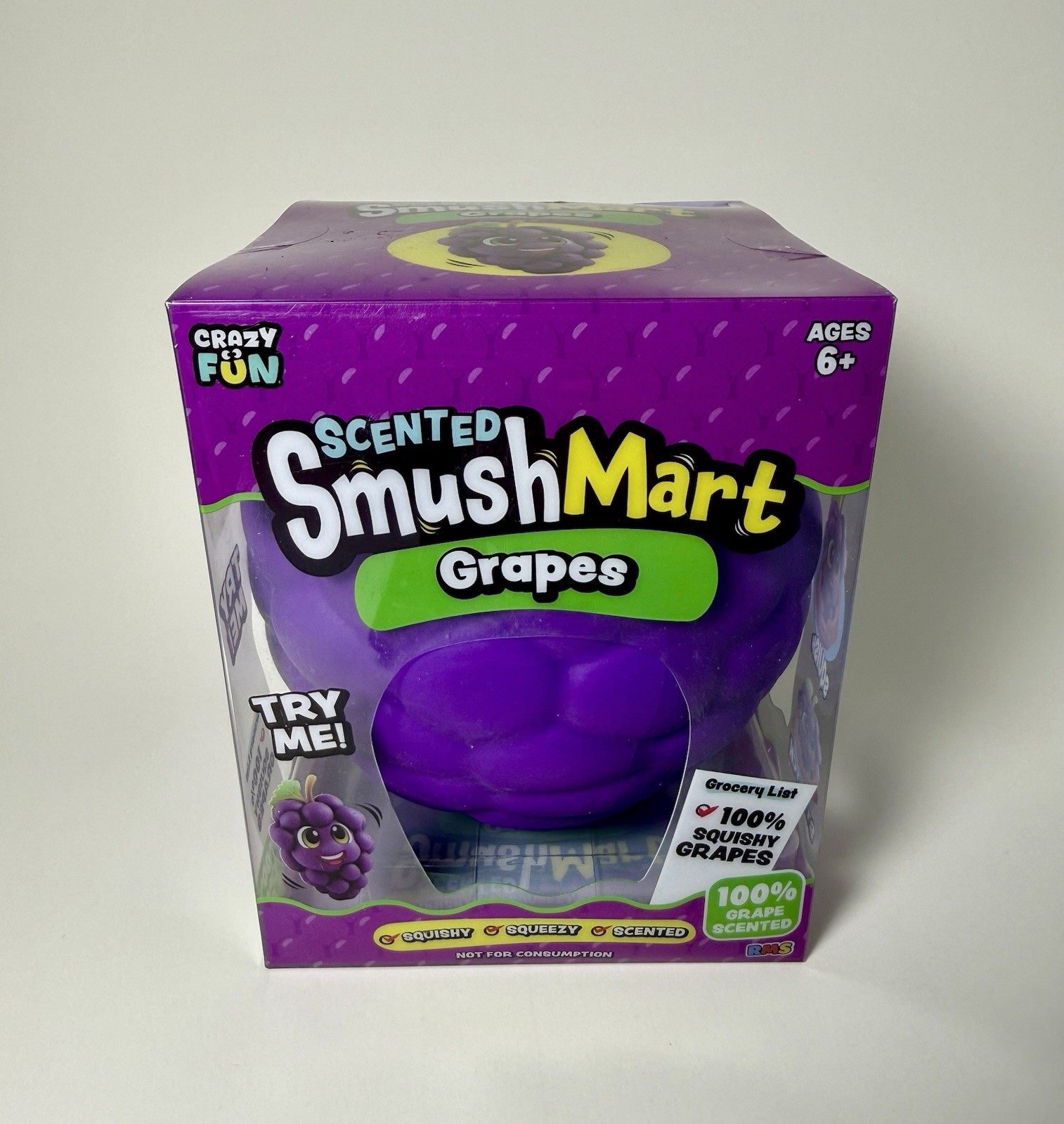 Viral SmushMart Grape Squishy Scented Squeezy Toy FAST SHIPPING