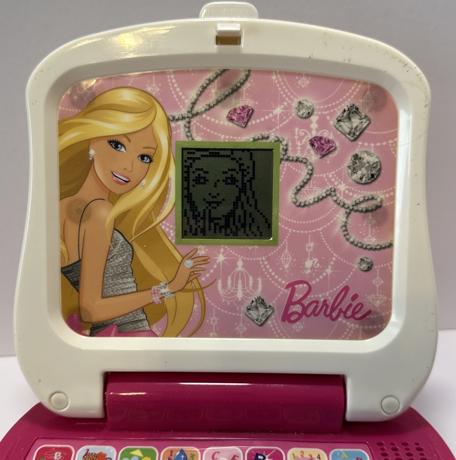 Barbie Little Learner Laptop 8 Programs Interactive Numbers & Letters – Works!