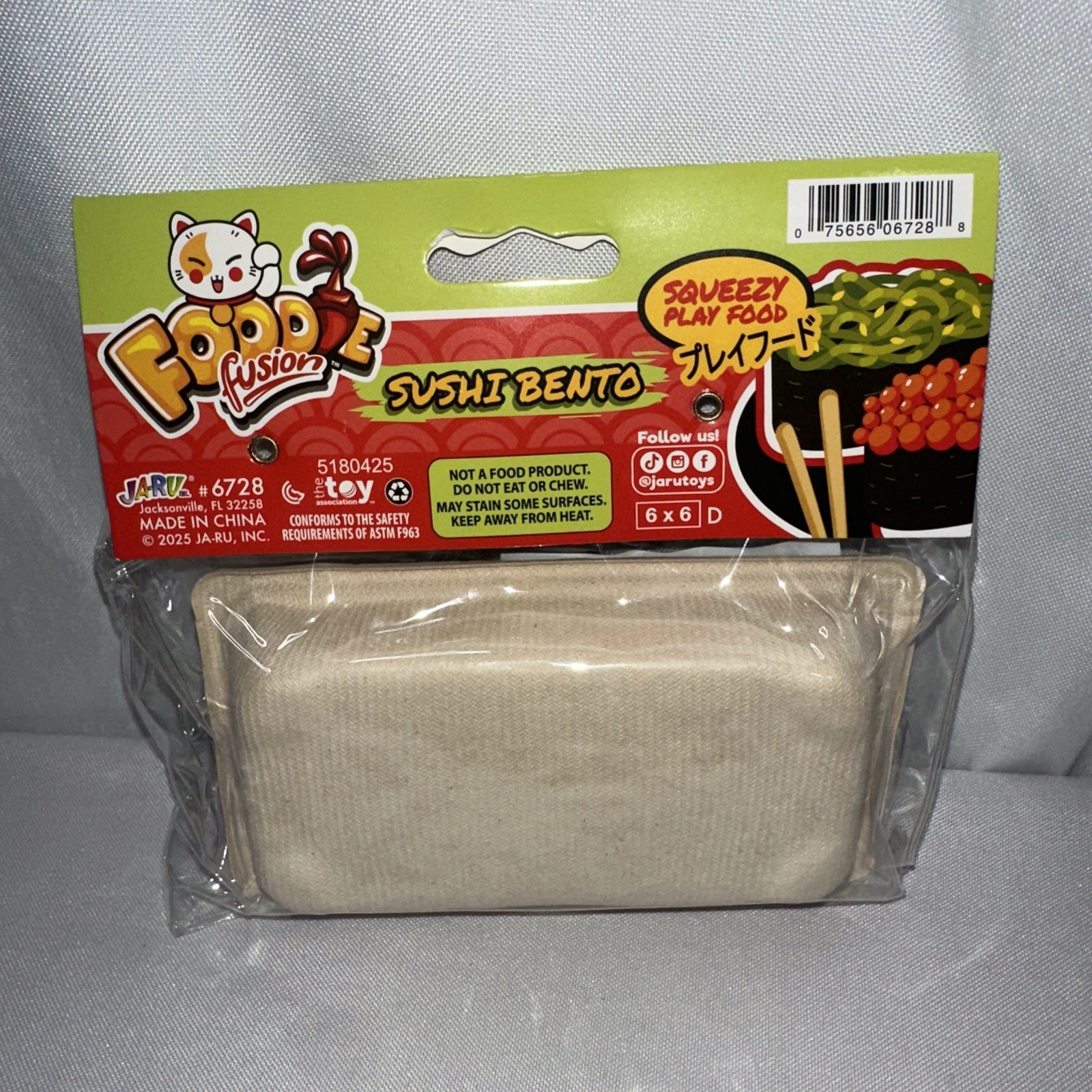 Ja-ru Food Fusion Orange Chicken & Sushi Bento Box Squeezy Play Food Set