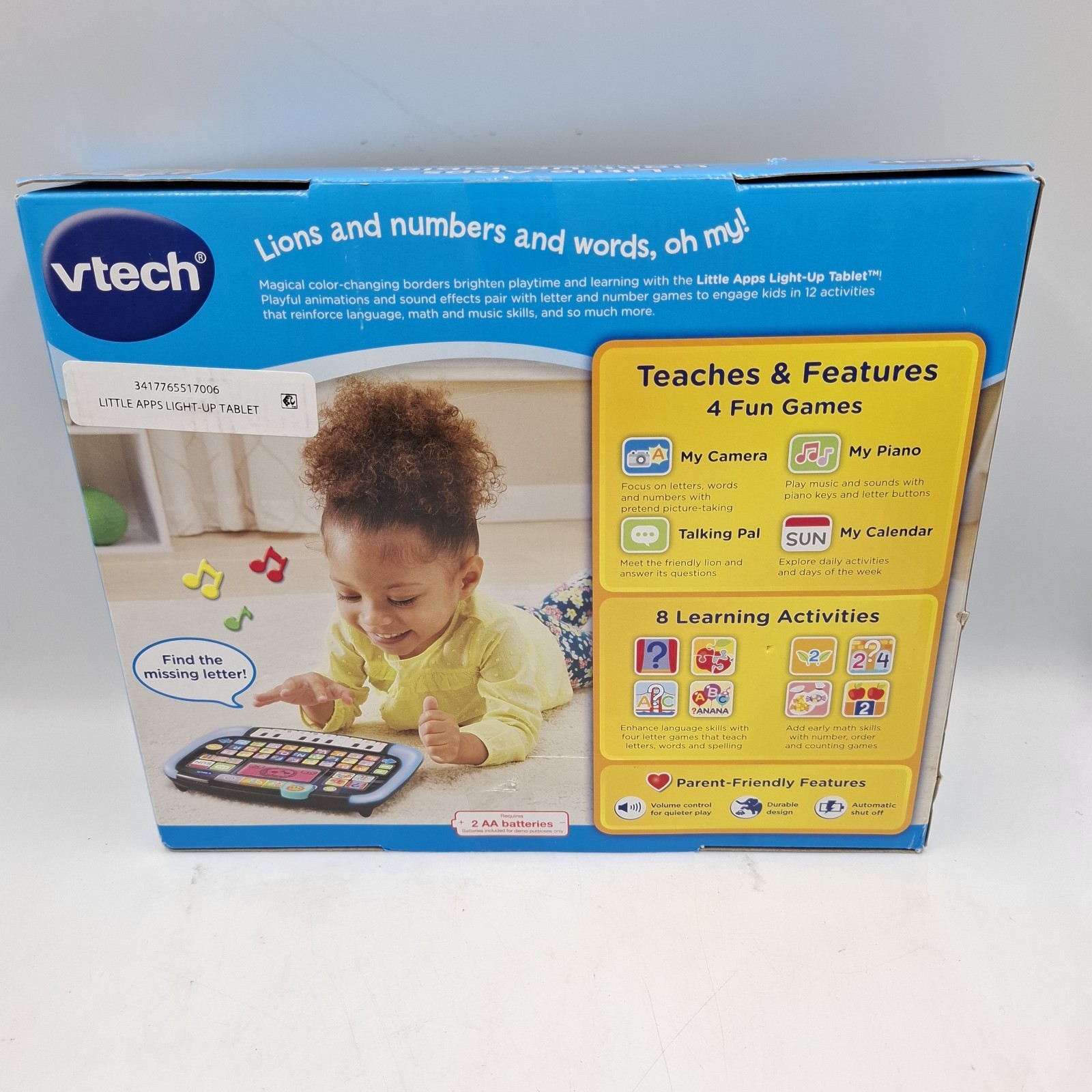 VTech Little Apps Light-Up Tablet Kids Learning Toy Ages 2-5 New