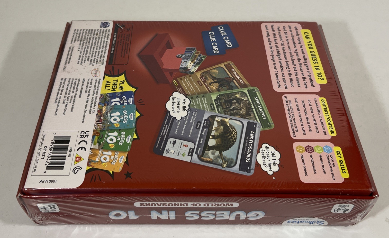 Skillmatics Guess In 10 World Of Dinosaurs Game – Brand New