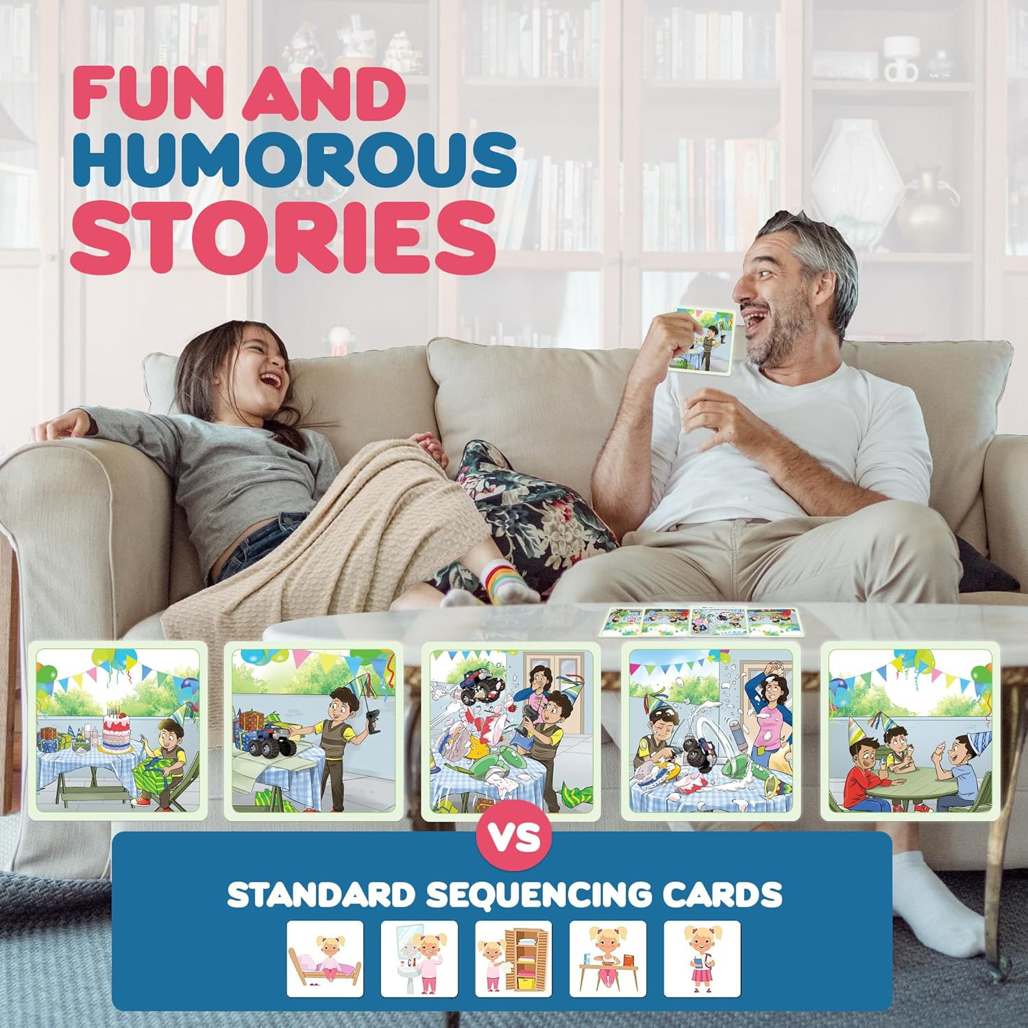 Story Cues Bundle: Sequencing Cards for Speech Therapy & Social Skills Games