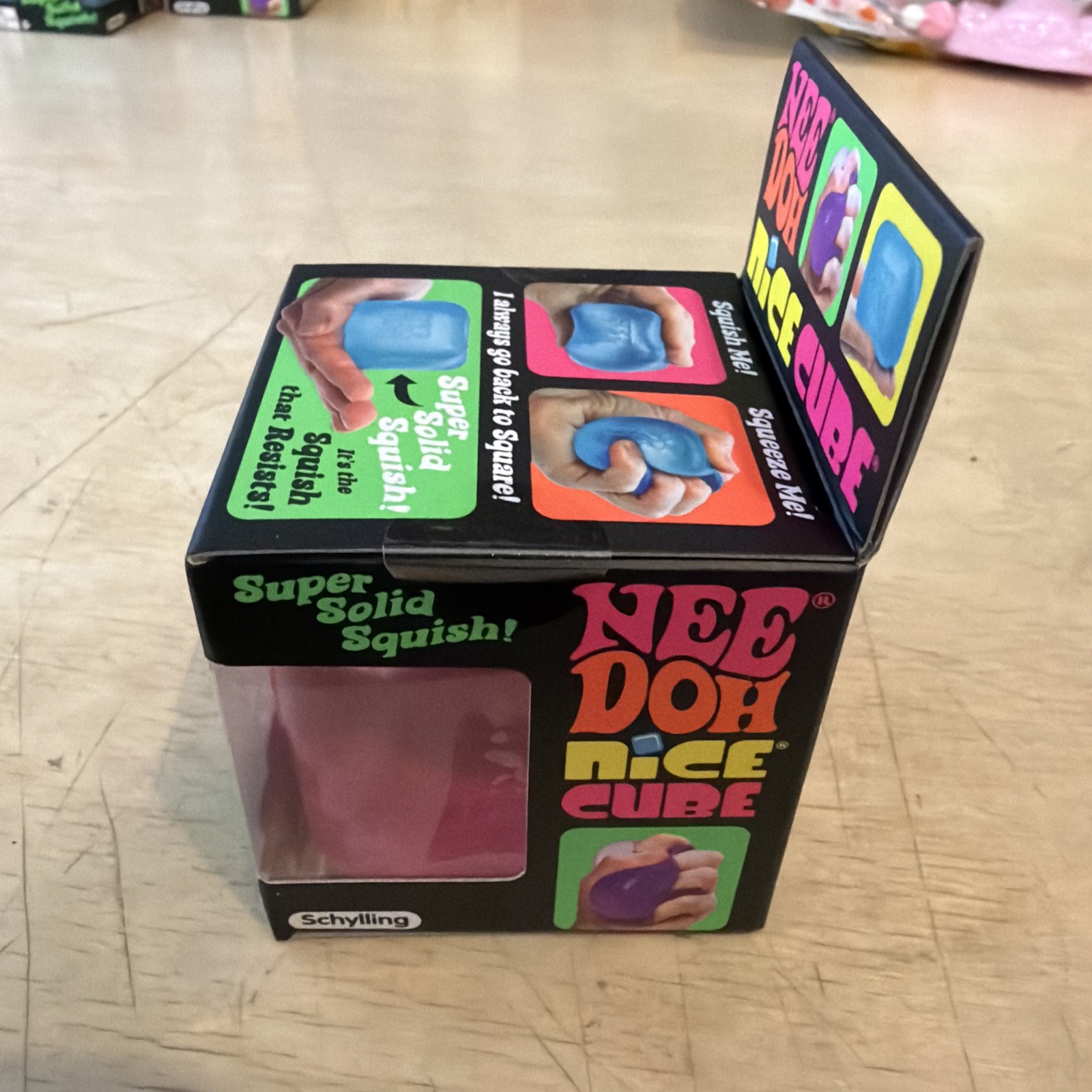 NeeDoh Nice Cube – Pink – Brand New Sealed – Schylling