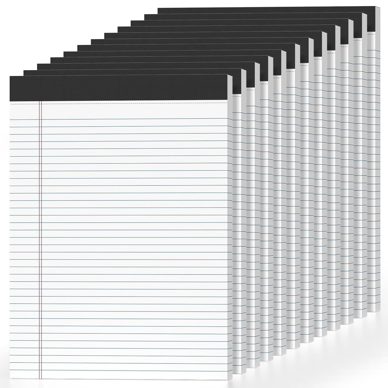 12 Pcs Legal Pads 8.5″ x 11″ College Ruled Note Pads 8.5 x 11.75 Inch Micro-P…