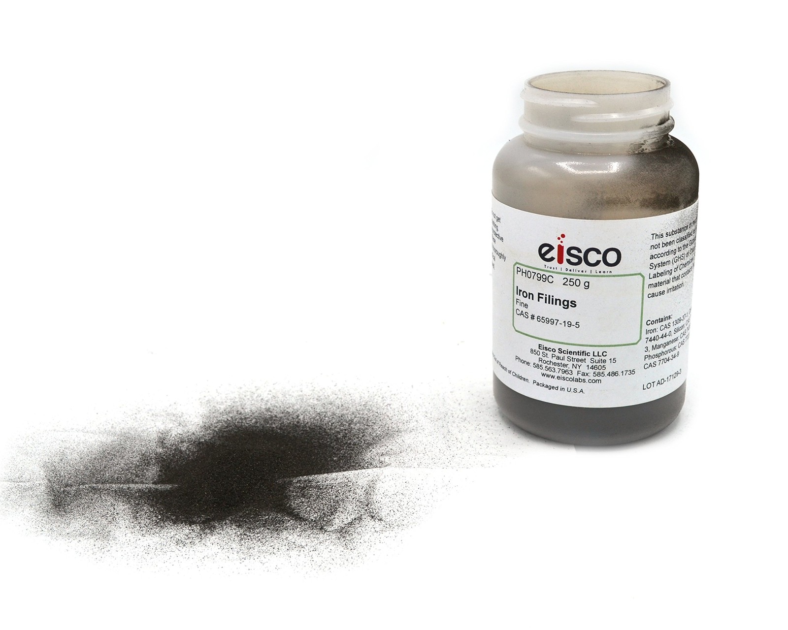 Fine Iron Filings 250g – 40-60 Mesh Iron Shavings for Magnets