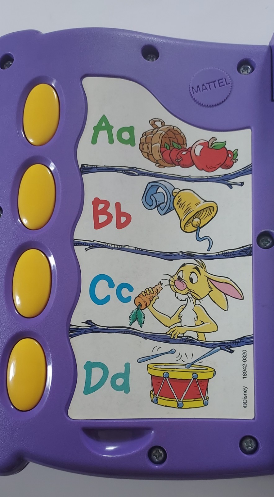 Vintage 1996 Talking Fun ABCs Winnie the Pooh Alphabet Learning Toy Book WORKS