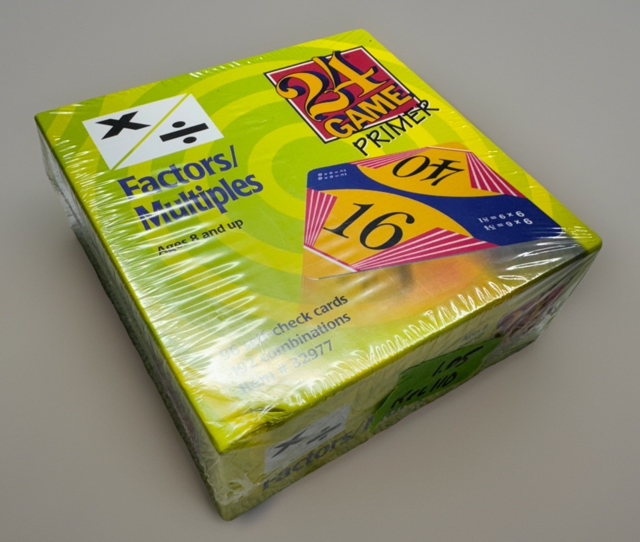 24 Game Primer Factors/Multiples 96 Self Check Math Cards Ages 8 And Up BN2