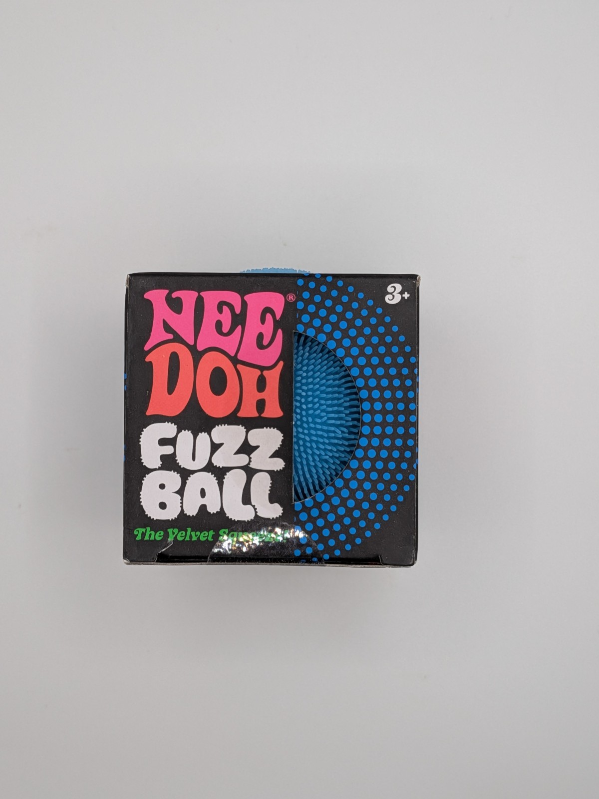 Nee Doh Needoh FUZZ BALL The Velvet Squeeze Fuzzball NEW Blue