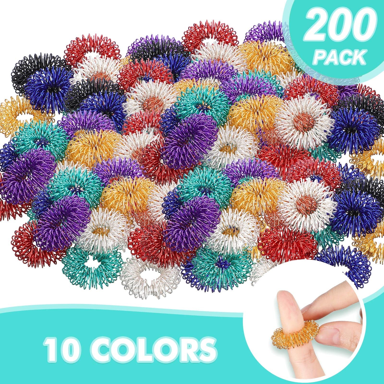 200 Pcs Exterior Diameter: 2.5 cm, Inner 1.2 Classic Color