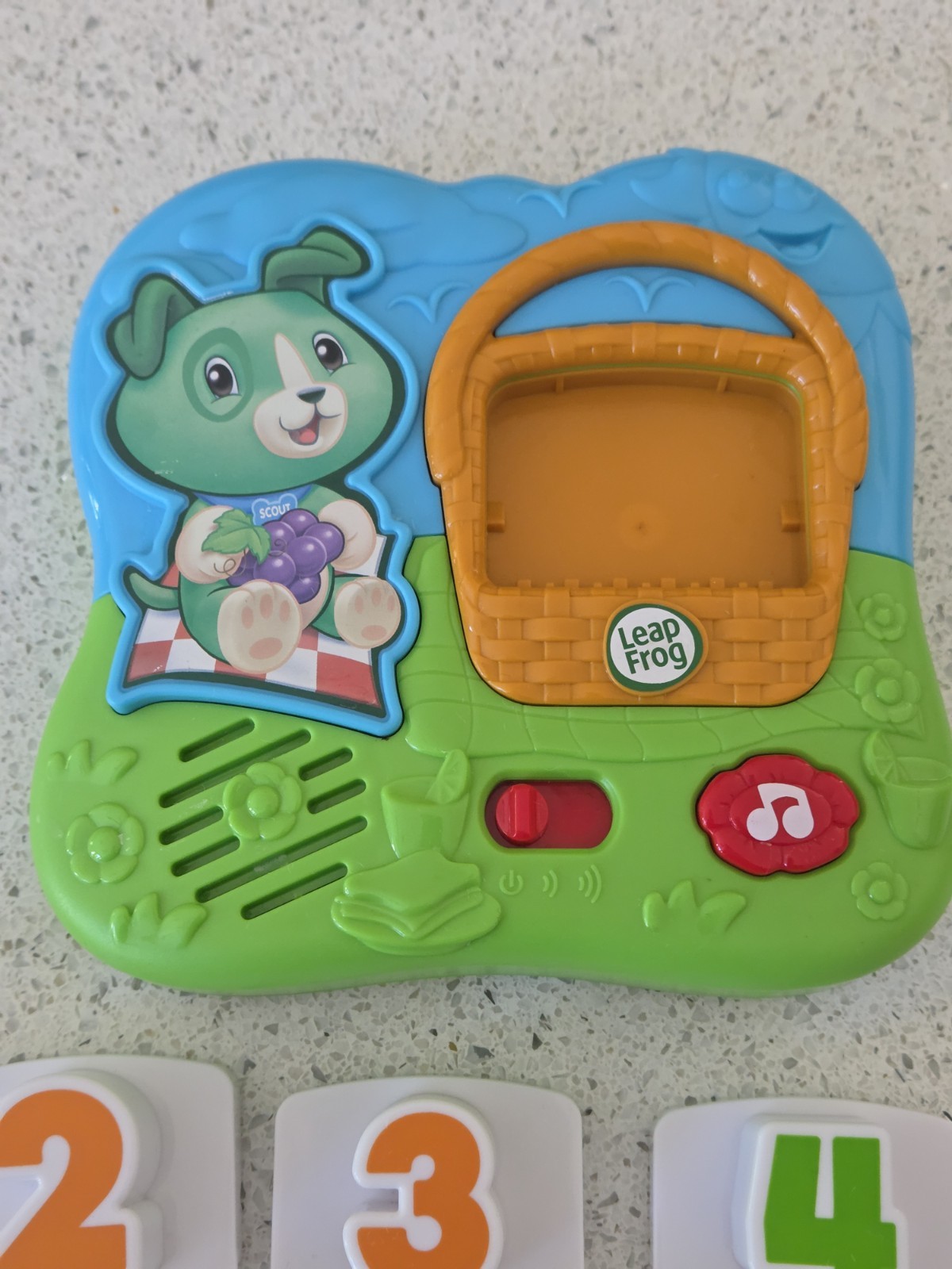 Leap Frog Scout Dog Fridge Numbers Food Magnetic Set Complete Tested Works