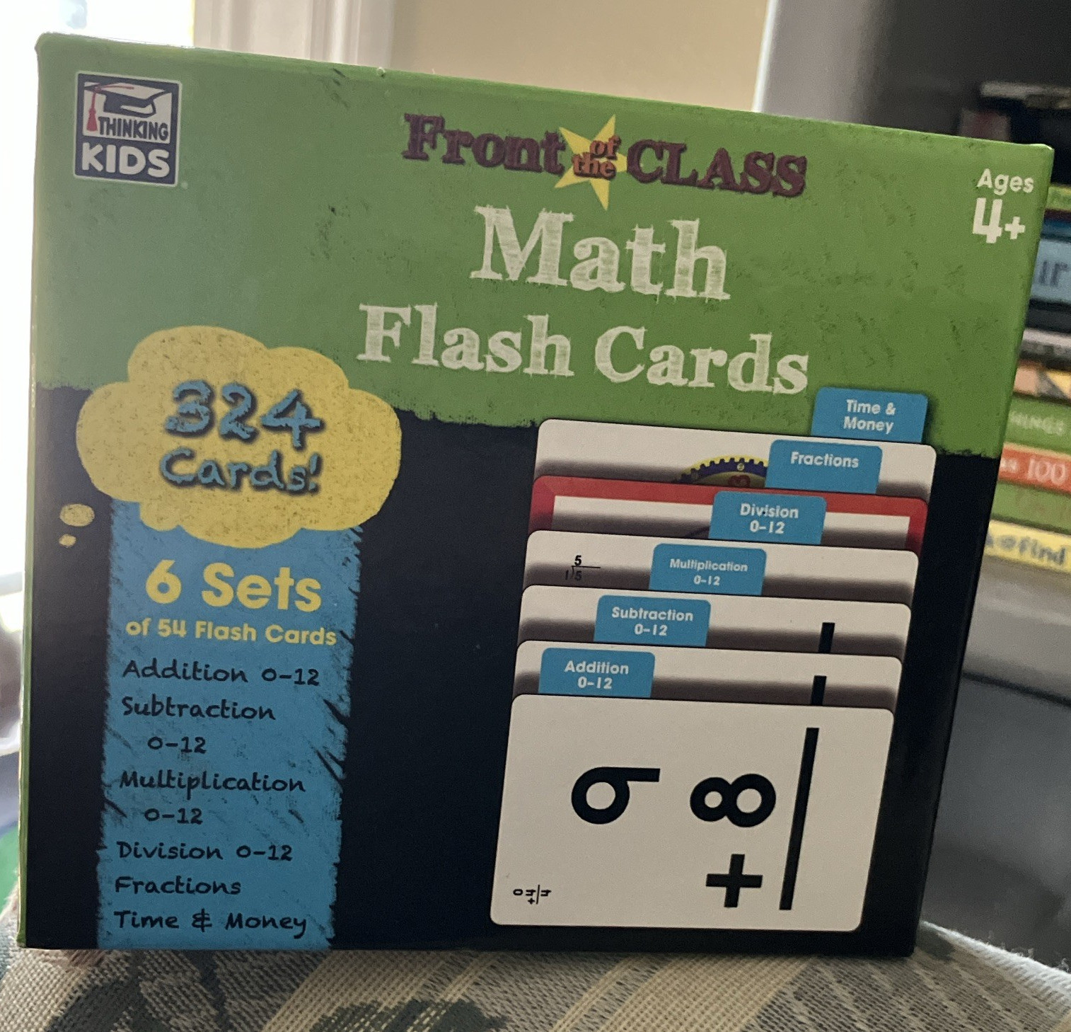 Thinking Kids Front of the Class Math Flash Cards 324 Cards 6 Sets Ages 4+