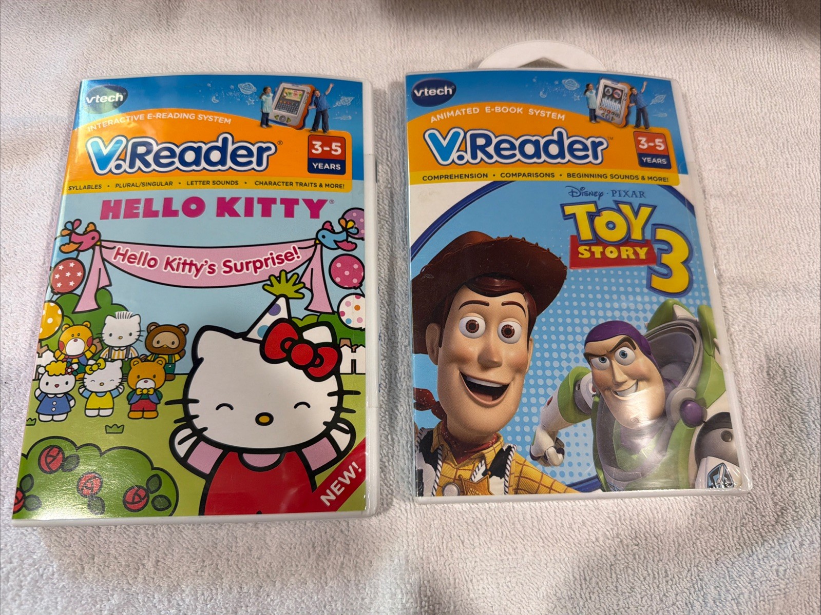 V.Reader Hello Kitty – Toy Story 3 Cartridges 3-5 years Learning Games Sealed