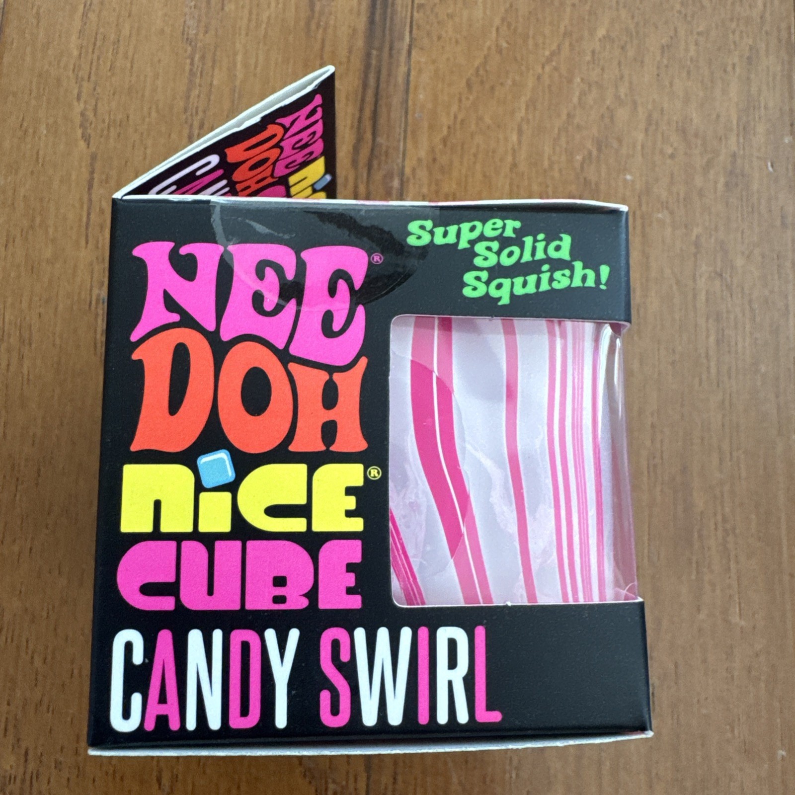 New Authentic NEEDOH Nice Cube Candy Swirl NEE DOH fidget Squeeze Toy SHIPS NOW!