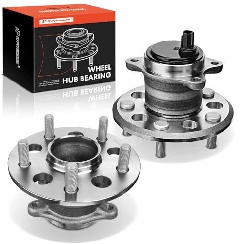 A-Premium 2 x Rear Wheel Bearing and Hub Assembly with ABS & 5-Lug Compatible