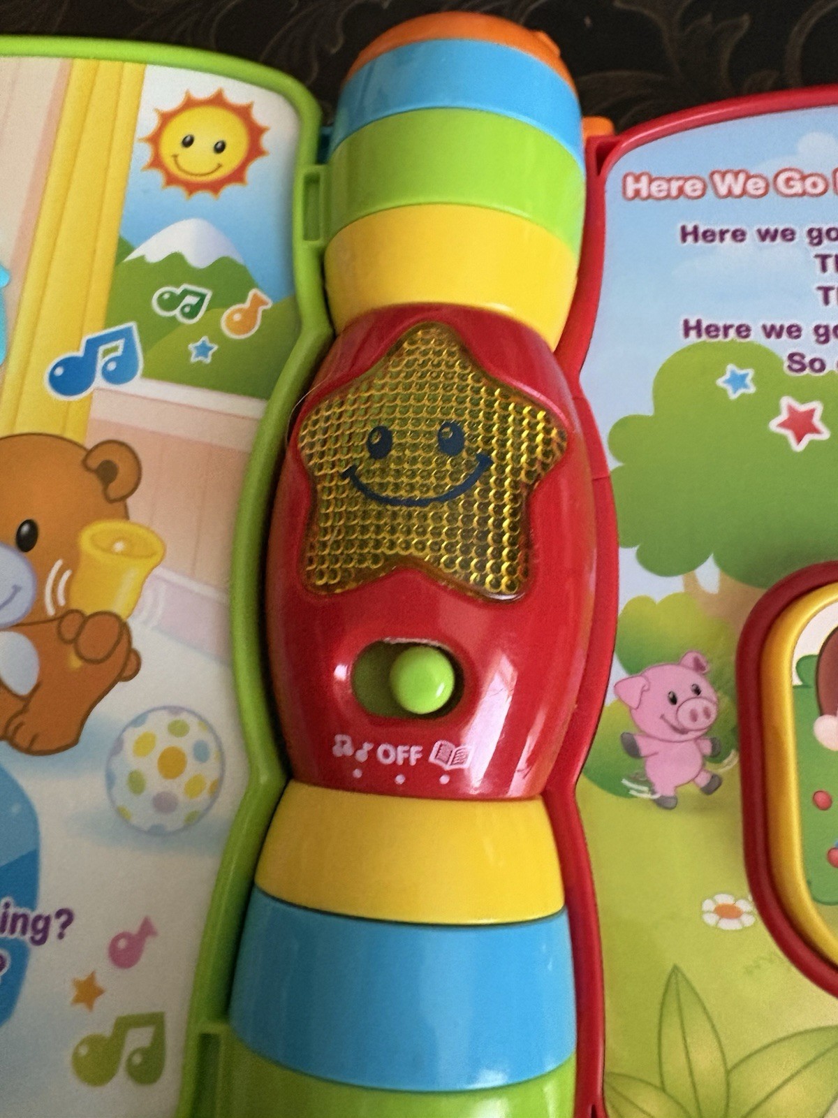 VTech Musical Rhymes Book Baby Toddler Toy Educate Learning Red 6-36 Month C