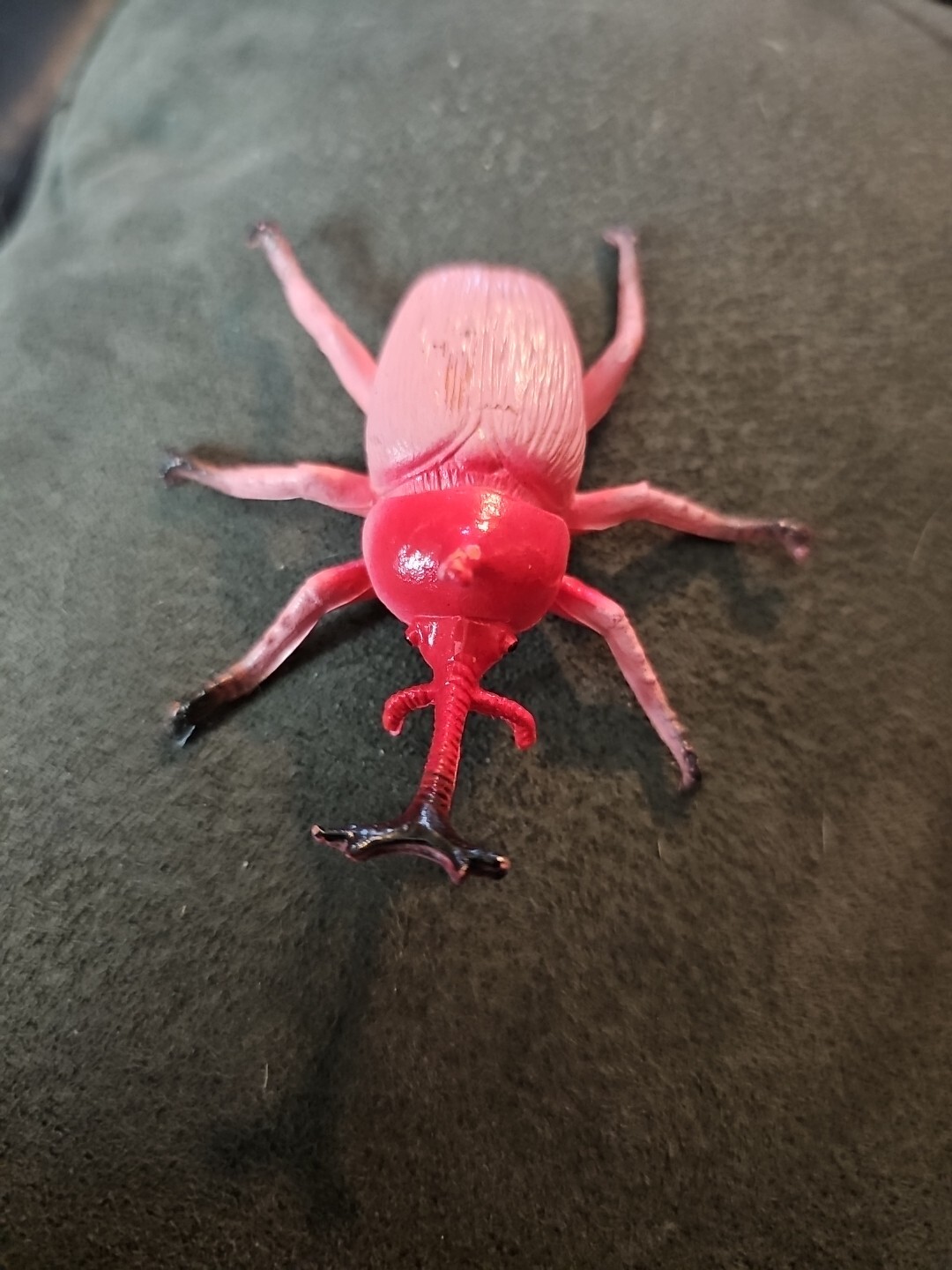Creepy Crawley Bug Red/ Pink 3 In x2.5 x1