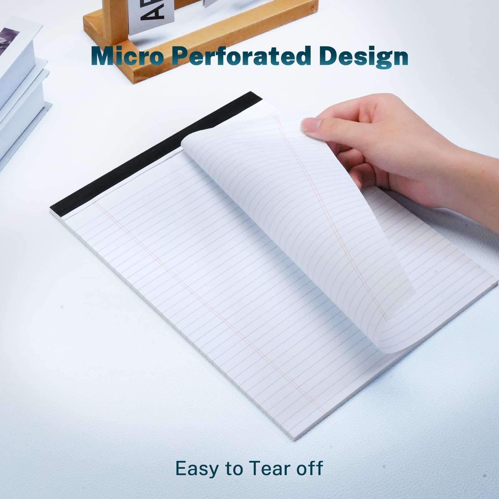 12 Pcs Legal Pads 8.5″ x 11″ College Ruled Note Pads 8.5 x 11.75 Inch Micro-P…