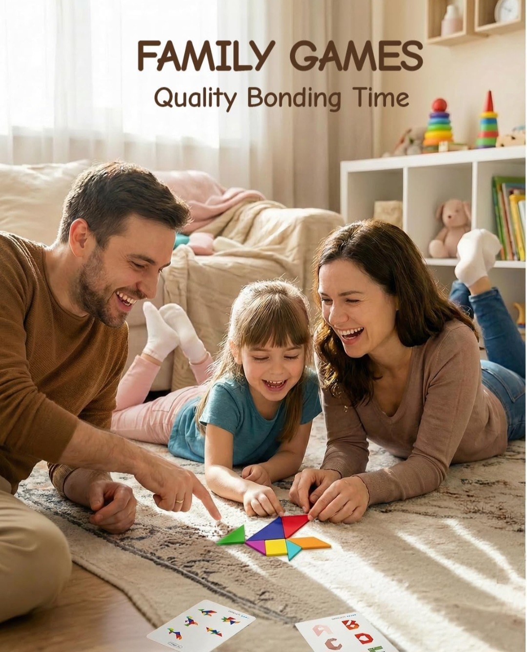 STEM Toys for Kids Ages 4-6, AR Tangram Puzzles with 1000+ Combinations