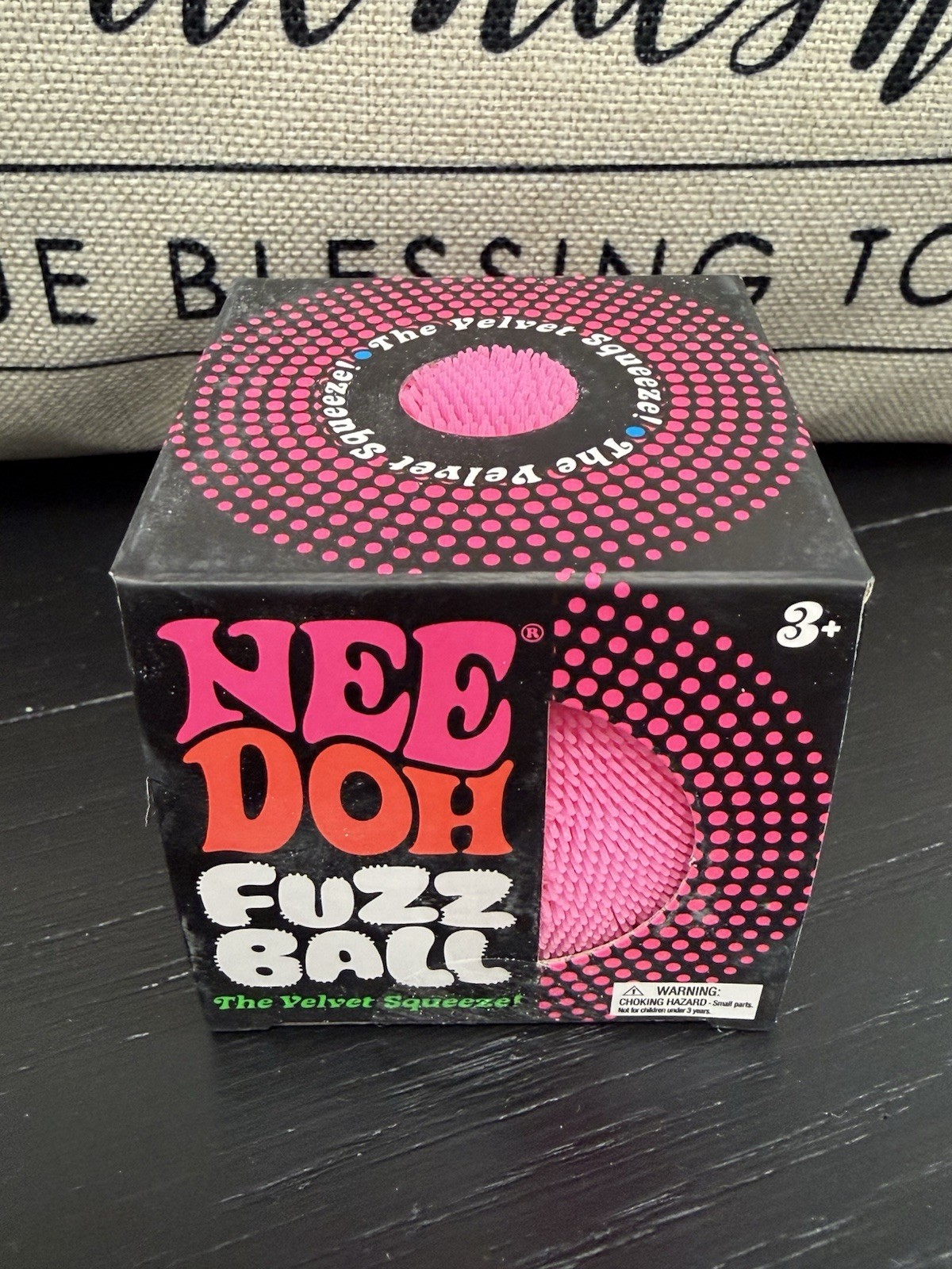 NEW Pink Needoh FUZZ BALL Nee Doh Squishy NEE-DOH Fuzzball AUTHENTIC US Squeeze