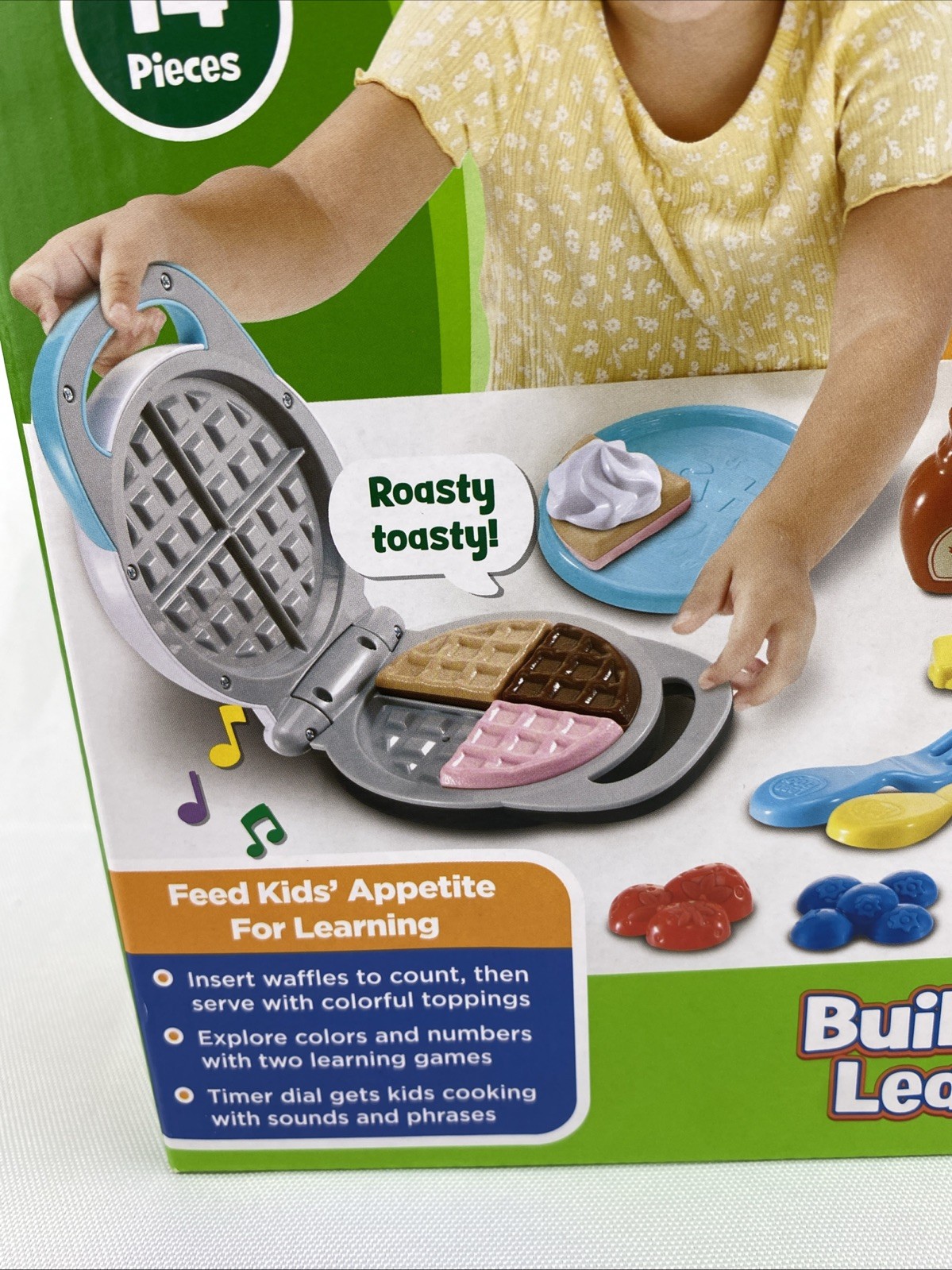 Leap Frog Build-a-Waffle 14 Pieces Learning Set Brand New Numbers Counting Color